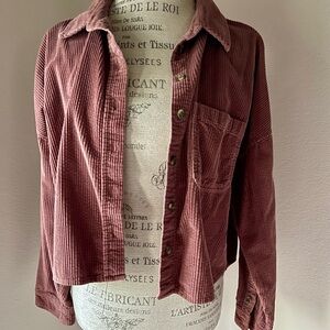 American Eagle Corduroy Button-Up Jacket
